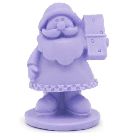 Santa Claus mold with dominoes