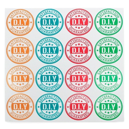Pegatinas Satisfacción garantizada DIY