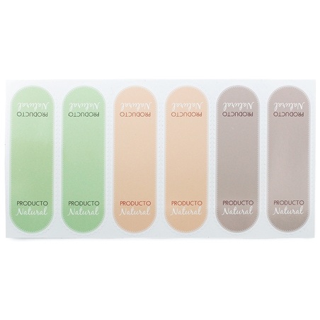Pegatinas producto natural