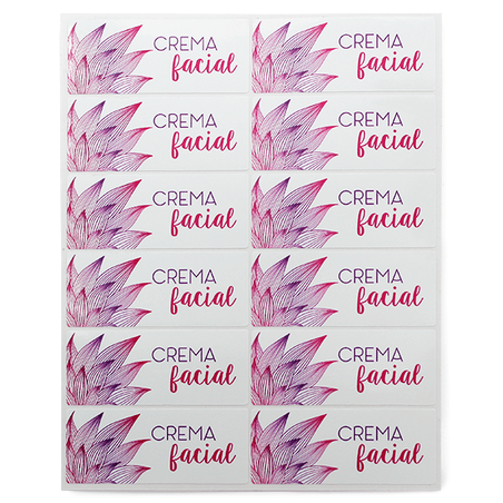 Pegatinas para crema facial DIY