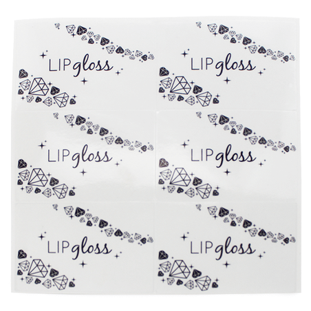 Pegatinas lip gloss diamantes