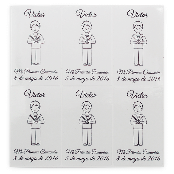 Personalized Child Communion Stickers