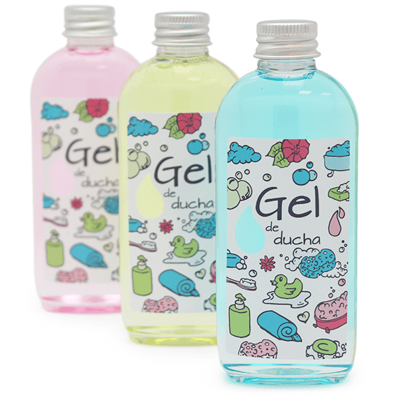 Bath gel stickers