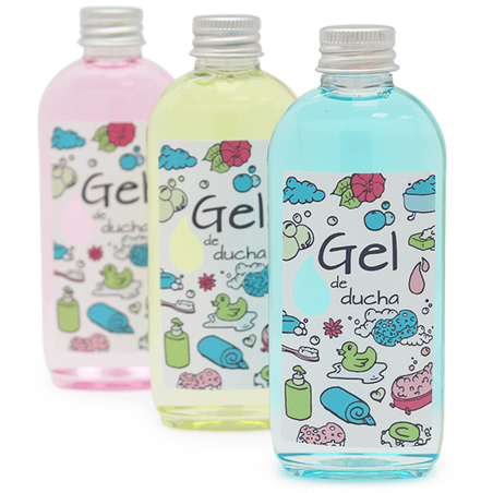 Bath gel stickers