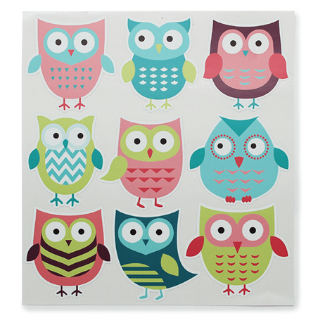 Scrapbook owl stickers