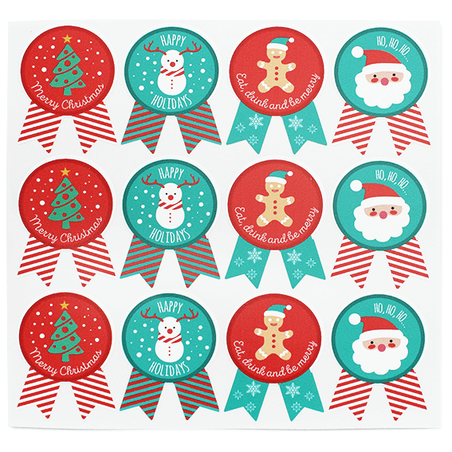 Santa Claus stickers