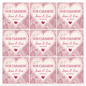 Stickers personalizables ¡al fin nos casamos! Stickers personalizables ¡al fin nos casamos!