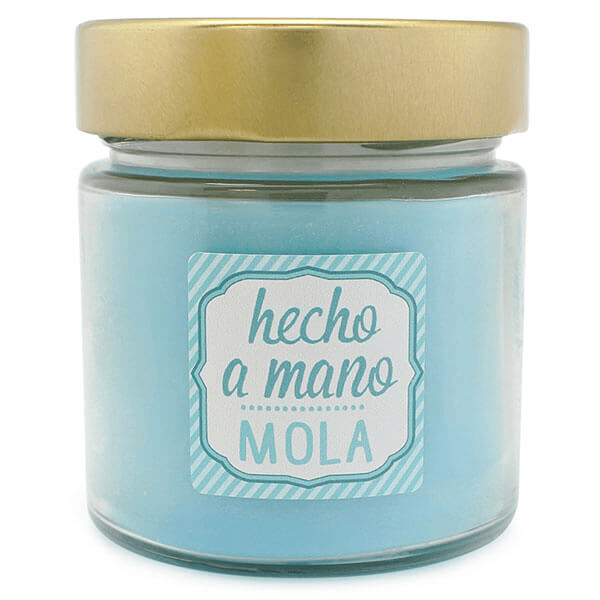 Blue stickers handmade mola