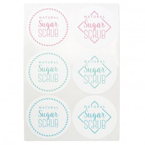 Sugar scrub stickers Sugar scrub stickers