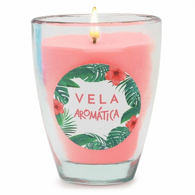 Pegatinas para velas tropicales