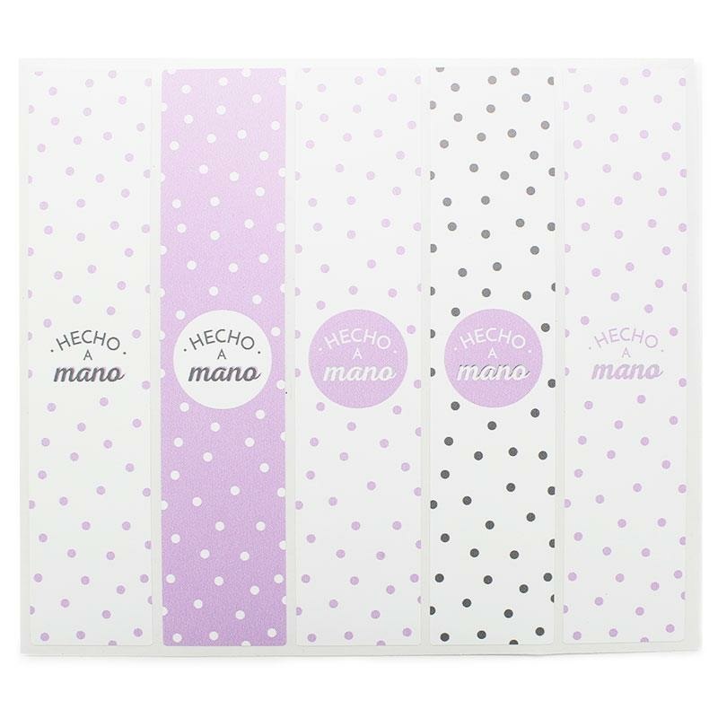 Lilac closure stickers