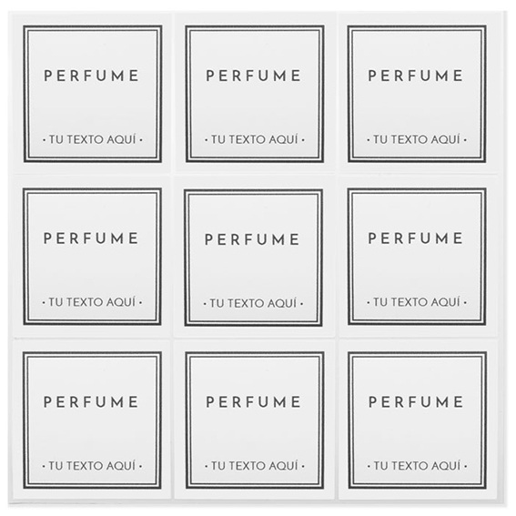 Stickers for perfumes