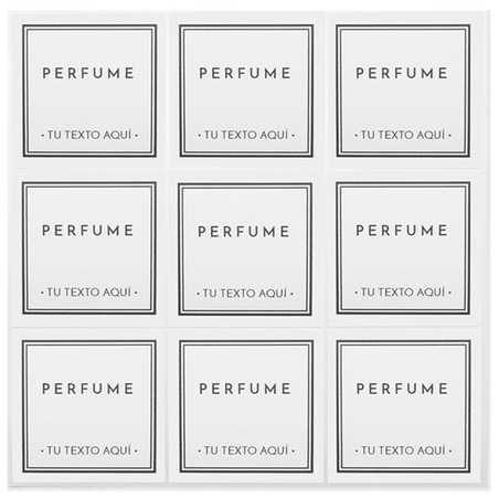 Stickers for perfumes