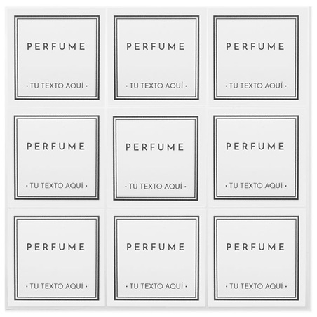 Stickers for perfumes