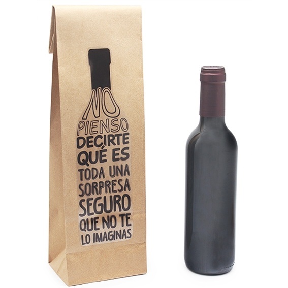 Sticker for wine bags