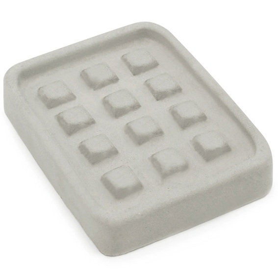 Rectangular soap pan