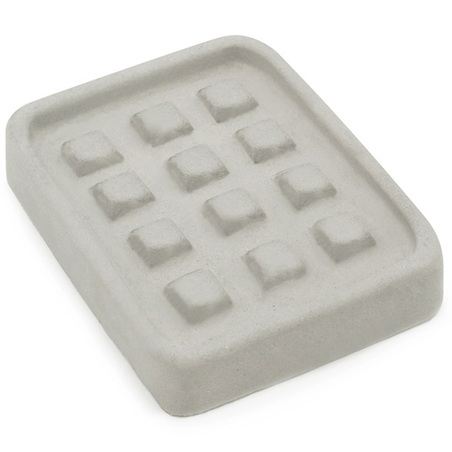Rectangular soap pan