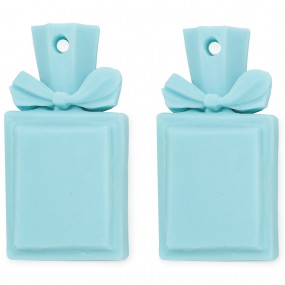 Molde 2 botellitas de perfume para colgar