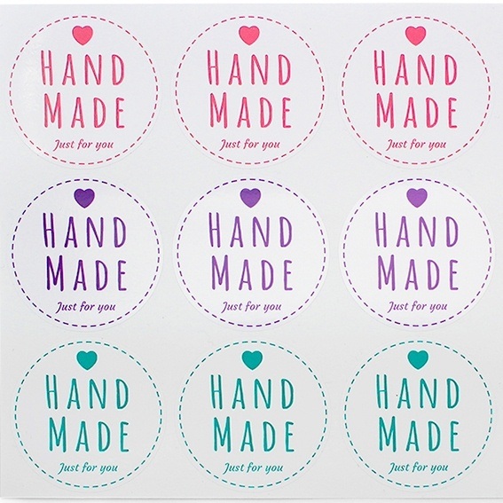 Hand made gift stickers
