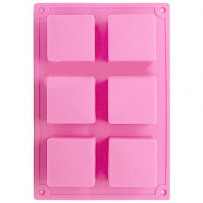 Soap mold 6 square tablets