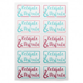 Stickers relajate y disfruta Stickers relajate y disfruta