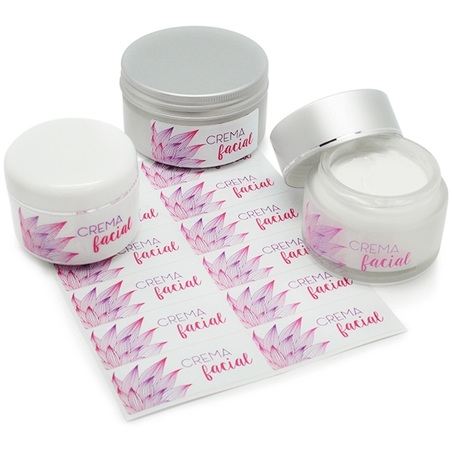 Etiquetas crema facial