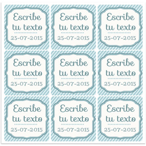 Stickers personalizables azules Stickers personalizables azules