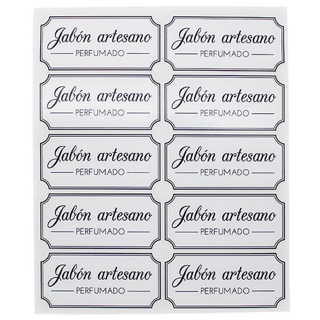 Pegatinas jabón artesano perfumado