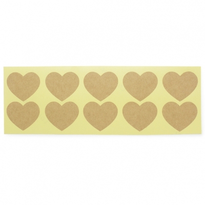 Craft hearts stickers