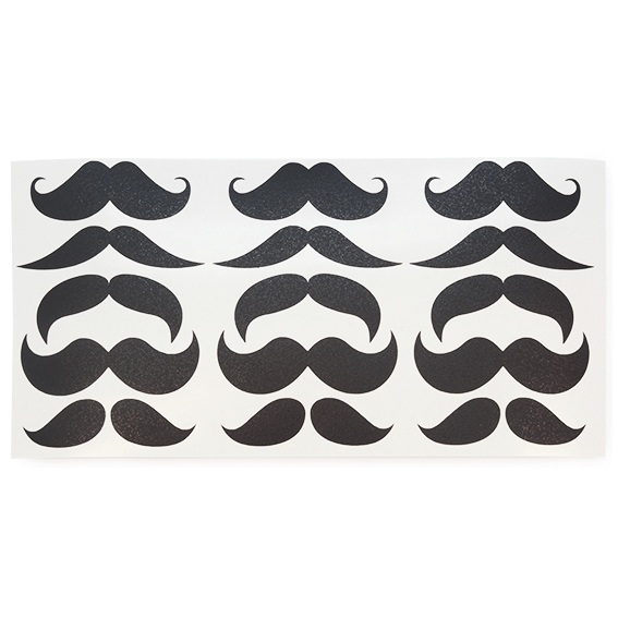 Stickers moustache slate