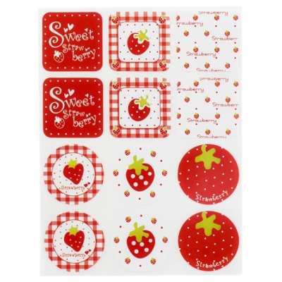 Strawberry stickers