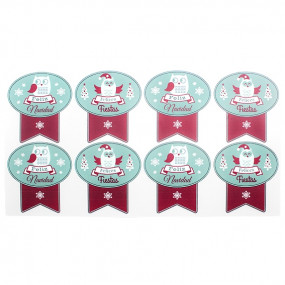 Stickers de buhos para navidad Stickers de buhos para navidad