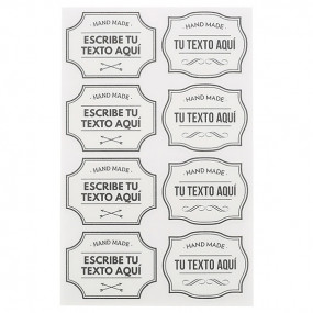 Stickers with custom text Stickers with custom text