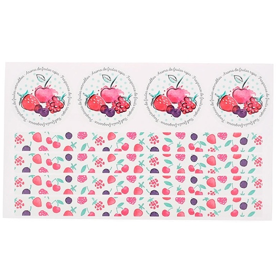 Red fruit candlestickers