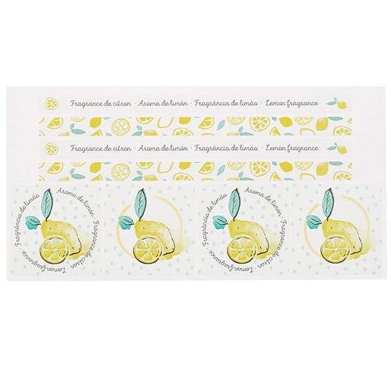 Decorative lemon stickers