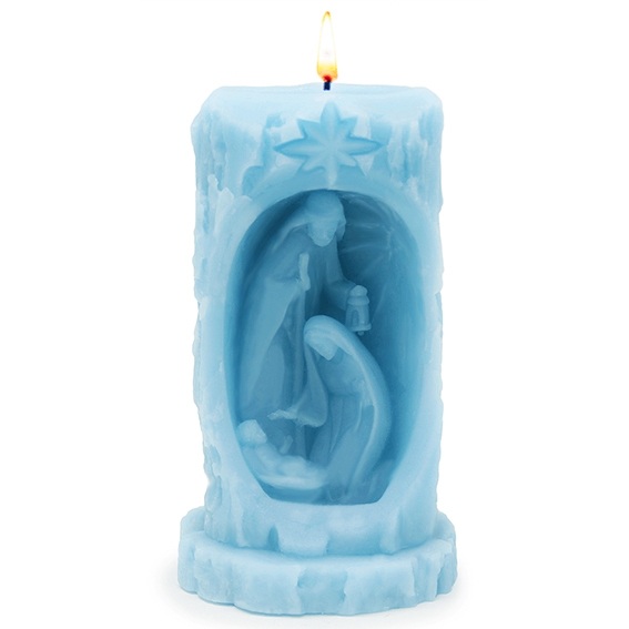 Birth candle mold in tree trunk