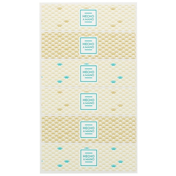 Japanese waves wrapping stickers
