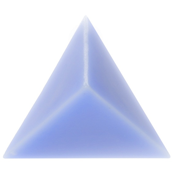 Molde para velas piramide triangular