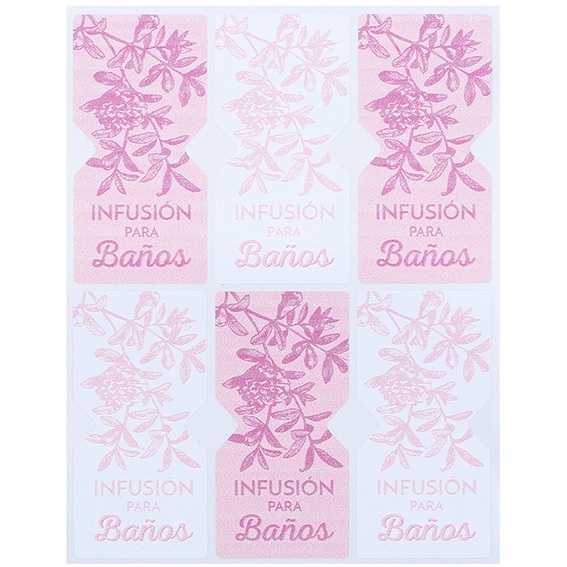 Pegatinas infusiones de baño herbales