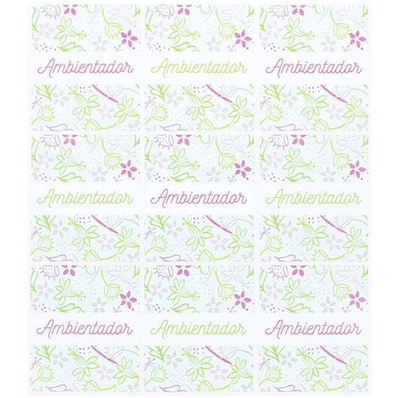 Flowered stickers