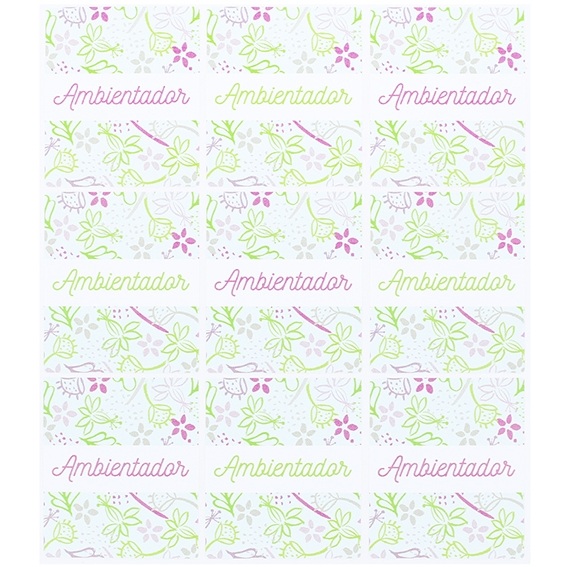Pegatinas floreadas