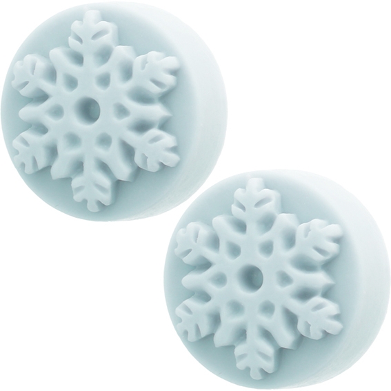 Moldes de silicona para jabón de copo de nieve 3D para hacer jabón, moldes  de decoración de pasteles de fondant, moldes de silicona hechos a mano para