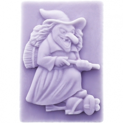 Witch soap mold with frog