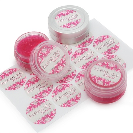 Personalized stickers lip balm kit