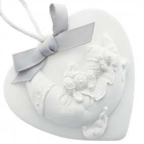 Mold medallion sheep heart and moon