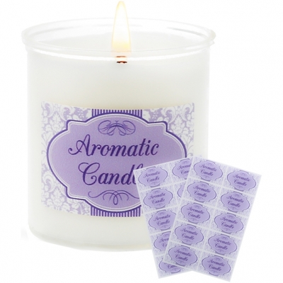 Stickers for aromatic candles