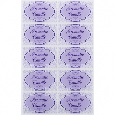 Aromatic candle stickers