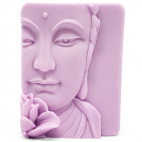 Molde rostro de buda con flor de loto Molde rostro de buda con flor de loto