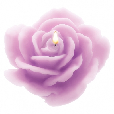 Open pink candle mold