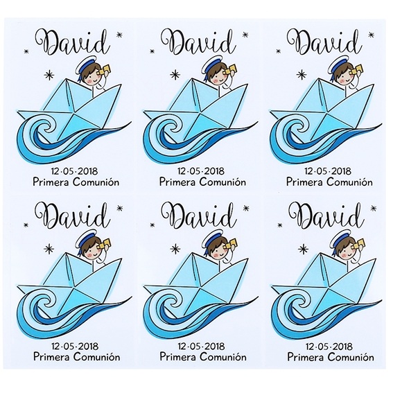 Seafaring communion stickers